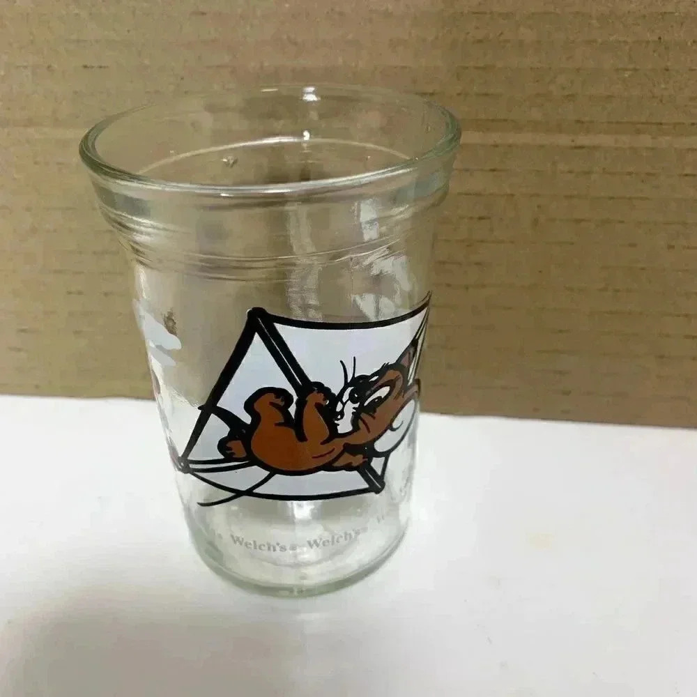 vintage cup, Jerry Jelly jar glass 90s nostalgia birthday gift